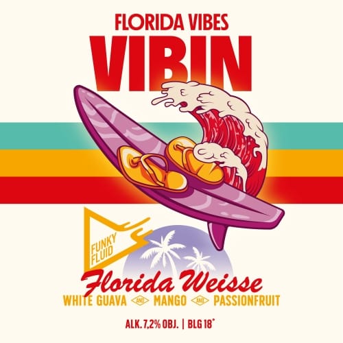 Funky Fluid - Vibin - Florida Weisse White Guava, Mango, Passionfruit