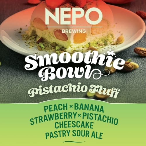 Nepomucen - Smoothie Bowl - Pistacio Fluff Peach, Banana, Strawberry, Pistachio Cheesecake - Pastry Sour