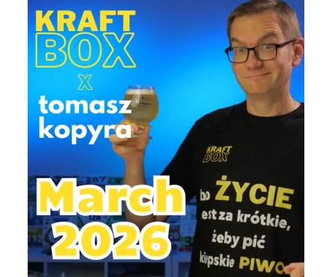 March 2026 KraftBox feat. Tomasz Kopyra (Zestaw 12 piw) + Szklanka