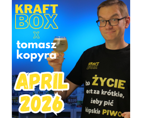 April 2026 KraftBox feat. Tomasz Kopyra (Zestaw 12 piw) + Szklanka