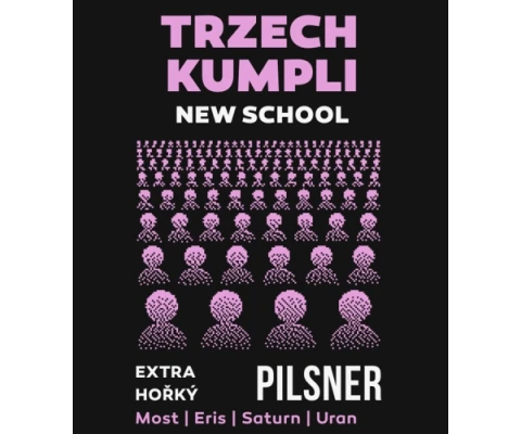Trzech Kumpli - NEW SCHOOL - Extra Hořký Pilsner